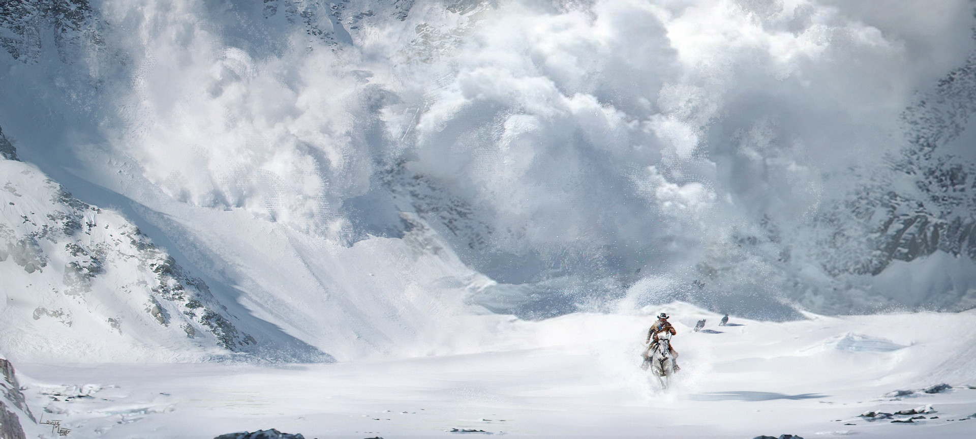 Avalanche death race by Louise Meijer