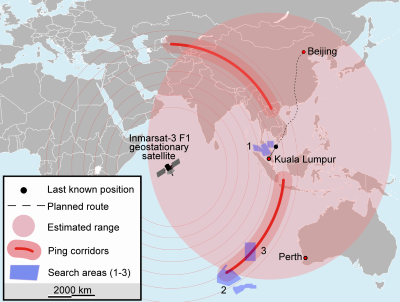 Search for MH370 by satellites